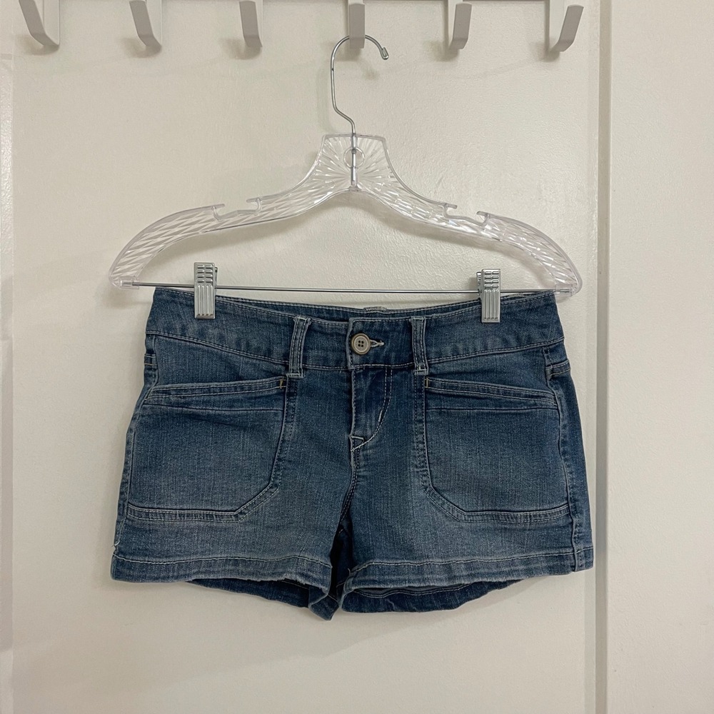 Unionbay Womens Denim Micro Shirts Streetwear Skater Summer Y2K